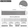 Diagrams showing the dimensions and stitching methods for PVC flooring. Produktbild-Vorschau