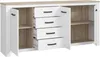 Sideboard Elara Anrichte in weiß matt und Eiche Bianco Produktbild-Vorschau 5