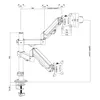 Halterung für 2 Maclean-Monitore Gasfeder 17"-32" 2-10kg Produktbild-Vorschau 12