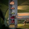 Relaxdays Kleiderschrank Hängeregal, 6 Fächer, Stoff, HBT: Produktbild-Vorschau 3