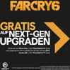 Promotional image for Far Cry 6, highlighting a free next-gen upgrade offer. Podgląd zdjęcia produktu
