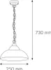 LED Außenlampe hängend 25 cm breit H: max. 73 cm IP44 3000 Produktbild-Vorschau 7