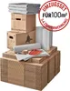 Umzugskomplettpaket 3 bis 4 Zimmer/Haus 100 m² (70x Kartons Produktbild-Vorschau 1
