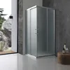 A modern bathroom with a frosted glass shower enclosure. Anteprima dell’immagine prodotto