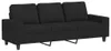 vidaXL 3-Sitzer-Sofa Schwarz 180 cm Stoff Produktbild-Vorschau 1