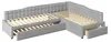Letto imbottito MODFU 90x200, modello ad angolo a forma di Anteprima dell’immagine prodotto 6