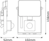 OSRAM LED-Fluter mit Sensor, 10W, 900lm, 3000K, 105°, IP65, Produktbild-Vorschau 2