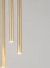 Lampa wisząca nowoczesna dekoracyjna potrójna okrągła złota Podgląd zdjęcia produktu 3