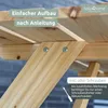 holz4home® Outdoor Picknickbank 140 cm I Sitzgruppe Aussen Produktbild-Vorschau 8