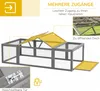 PawHut Hasenstall Kaninchenstall aus Tannenholz Winterfest Produktbild-Vorschau 5