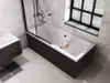 Badewanne QUADRO 170x75 mit Füßen , mit Siphon (mit Produktbild-Vorschau 2