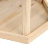 vidaXL Vogelfutterhaus Achteck Tanne Massivholz 33x30 cm Produktbild-Vorschau 4