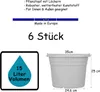 6x Blumentopf Ø 35 cm Farbe Anthrazit Kunststoff Pflanztopf Produktbild-Vorschau 3