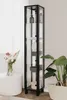 finori Albi 52A Vitrine, schwarz / Spiegel Maß: B x H x T Produktbild-Vorschau 2