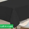 Tischdecke aus stoffähnlichem Vlies, 1,18m x 2,50m Schwarz, Produktbild-Vorschau 1