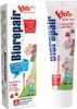 A box and a tube of Biorepair Oral Care Kids toothpaste for children aged 0-6 years, featuring cartoon mice and strawberries. Produktbild-Vorschau