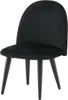 FURNLUX Kids Room Chair Velvet Black 40cm / Hauptfarbe: Produktbild-Vorschau 1