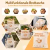 2X Bienenwachs Brotbeutel 43cm×34cm, wiederverwendbare Produktbild-Vorschau 6