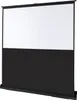 A projection screen is shown in a studio setting. Voir les images du produit