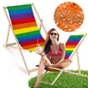 Holz Liegestuhl klappbar „LGBT Rainbow“ – Gartenstuhl Produktbild-Vorschau 2