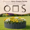 Bordure de Jardin en Bois Clôture d'Extérieur 30 cm x 200 Voir les images du produit 4