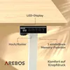 Elektricky výškově nastavitelný psací stůl AREBOS 140x60 cm Náhled obrázku produktu 6