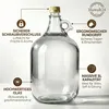 lilawelt24 4 x 5L Glasballon (Gallone) mit Rundgriff & Produktbild-Vorschau 3