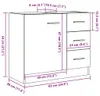 vidaXL Waschbeckenschrank Artisan-Eiche 63x30x54 cm Produktbild-Vorschau 8
