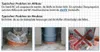 Images show typical problems with plumbing connections in old and new buildings, illustrating the use of an Airfit Steckmuffe. Podgląd zdjęcia produktu