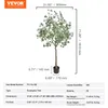 VEVOR Eukaliptus sztuczny 80x80x181cm sztuczna roślina PE Podgląd zdjęcia produktu 7