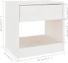 vidaXL Nachttisch Weiß 40x31x40 cm Massivholz Kiefer Produktbild-Vorschau 7