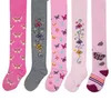 Katoenen leggings voor kinderen, motief: zilveren vlinder Productafbeelding-voorbeeld 3