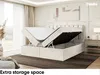 MEBLINI Boxspringbett mit Bettkasten - Gepolstert Produktbild-Vorschau 5