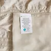 Seersucker Bettwäsche 220x240cm Kariert Beige 3tlg. Set mit Produktbild-Vorschau 6