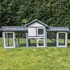 NYVI Hasenstall mit Auslauf - XXL Kleintierstall mit Gehege Produktbild-Vorschau 10