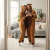 Pyžamo overal Kigurumi kostým pre dospelých Hnedá Kapybara Náhľad obrázku produktu 9