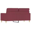 Cloris Designermöbel 2-Sitzer-Sofa Weinrot 140 cm Stoff Produktbild-Vorschau 5