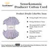 Sznurek bawełniany pleciony 5 mm, mix kolorów melanż jak na Podgląd zdjęcia produktu 4