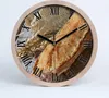 Holzuhr 30fi cm wanduhr - schwarze Spitzen - frisches Produktbild-Vorschau 1