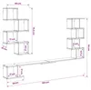 vidaXL Wandmontage TV-plank, wit, 160 x 15 x 94 cm, Productafbeelding-voorbeeld 8