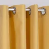 Ösenvorhang Brilliant Leinenoptik einfarbig gelb 140x245cm Produktbild-Vorschau 2