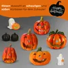 Kürbis-Laterne als LED Halloween-Deko Windlicht in 19x20 cm Produktbild-Vorschau 5