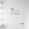 Wandtattoo - Wandaufkleber - Tür-/Wandtattoo "Lokus Lounge" Produktbild-Vorschau 1