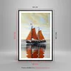 Gerahmtes Poster - Schwarzer Rahmen - Segelschiffe Öl Produktbild-Vorschau 5