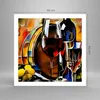 Poster - Poster ohne Rahmen - Wein Abstraktion - 60x60 cm - Produktbild-Vorschau 4