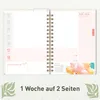 Family-Timer 2026/2027 / 17 Monate / A5 / Flower Power Pink Produktbild-Vorschau 4