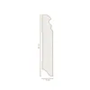 Sockelleiste MDF 19 x 80 x 2500 mm Grau zum Kleben, Produktbild-Vorschau 2