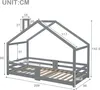 MODFU Lit enfant 90 x 200 cm - Lit cabane en pin avec Voir les images du produit 4