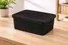 Kunststoffbox Box+Deckel Aufbewahrungsbox Kunststoff 3,5L schwarz L23xB17xH12cm Produktbild-Vorschau