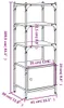 VidaXL 839001, Szary, Dąb, Metal, Drewno, 30 kg, 410 mm, Podgląd zdjęcia produktu 8